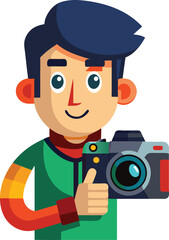 Photographer with camera