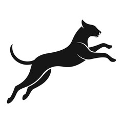 jumping cat silhouette