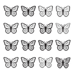Butterfly Silhouette Design Vector, Professional Butterfly Design