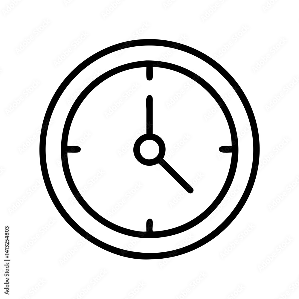 Poster clock time icon watch timer hour minute second alarm deadline appointment schedule countdown clockfa