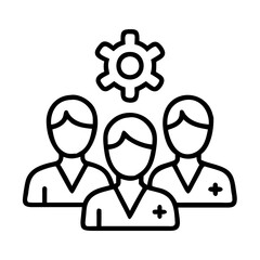 Medical team management solutions for healthcare professionals and hospital settings team work