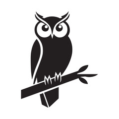 owl sitting on a branch