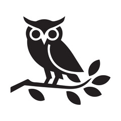 owl sitting on branch