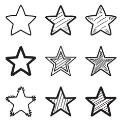 Obraz premium Star Group Logo Design. Star vector icons.