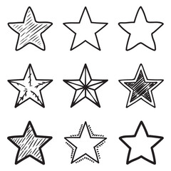 Obraz premium Star Group Logo Design. Star vector icons.
