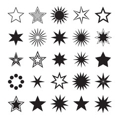 Obraz premium Star Group Logo Design. Star vector icons.