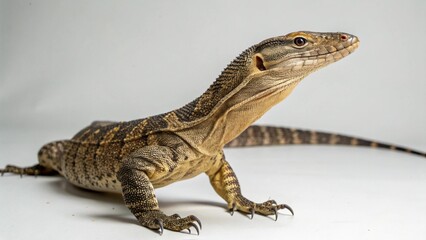 Obraz premium Asian Water Monitor on studio background 