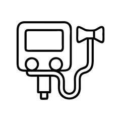 Spirometer pulmonary function test device for measuring lung capacity and airflow volume diagnostic