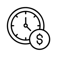 Time is money investment financial clock dollar currency wealth business income savings benefit value