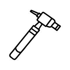 Exploring otoscope equipment vector illustration for medical examination and healthcare design needs