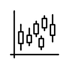 Obraz premium Stock Market Growth Chart Icon in Minimalist Style 
