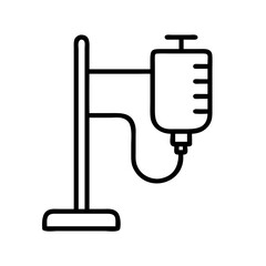Obraz premium Iv drip illustration for hospital medical treatment intravenous therapy and healthcare concept