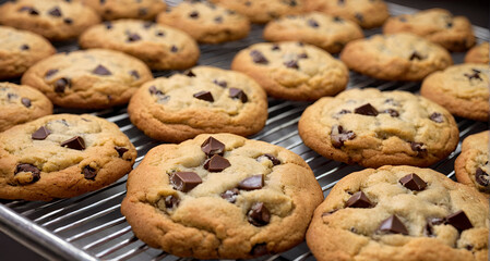 chocolate chip cookies on a plate