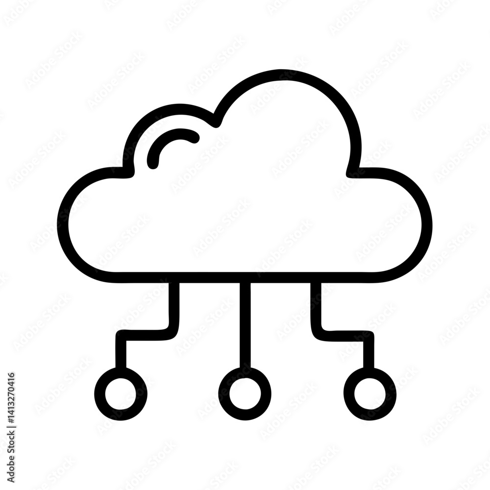  cloud computing network diagram cloud storage data server connection technology system infrastructur
