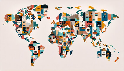 "One World, Many Faces: AI Cartographic Art"