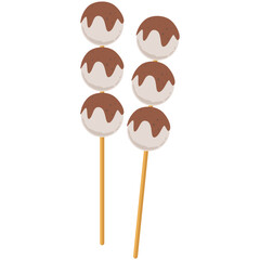 Illustration of cilok or aci