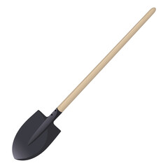 Garden Shovel – Vector Illustration of Gardening Tool