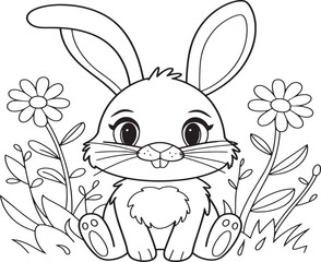 easter bunny with easter egg