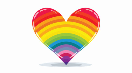 Rainbow Love: LGBTQ+ Pride Greeting Card Design. Celebrate love and diversity with vibrant colors!  