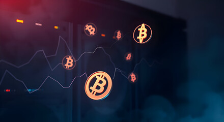 Cryptocurrency market dynamics and digital currency fluctuations visualization