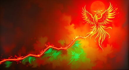 Economic recovery trends and financial rebound indicators illustration