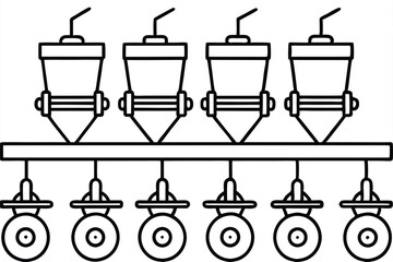 Seed Planting Tools Vector Illustrations