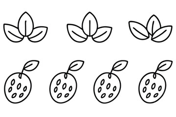 Seed Planting Machine Tools Vector Set