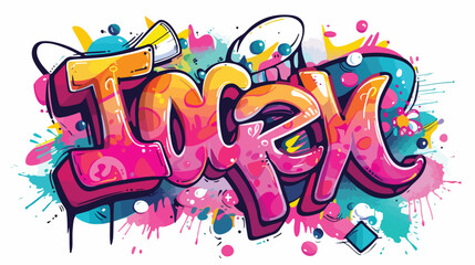 Crazy Graffiti Lettering: Hand-Drawn Vector Art, Urban Style, Bold Text, Street Art, Graffiti Font, 
