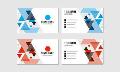 Creative and modern business card template.