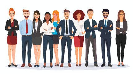 Obraz premium Confident Young Business Professionals Celebrating Success Together team work group happy style sales