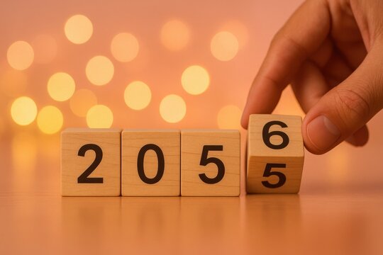 Changing numbers with hand cozy indoor setting focused perspective