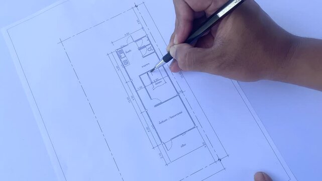 architecture blueprint plan home detail drawing sketch construction project design. architect print paper house engineering floor apartment background line building. architectural business.