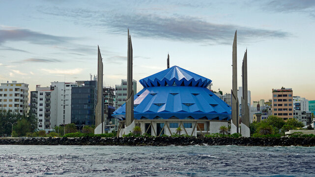 King salman mosque in male on the maldives