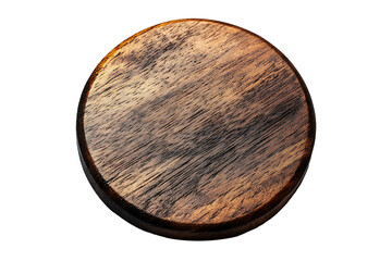 Wooden Discus is on Transparent Background, PNG Image.