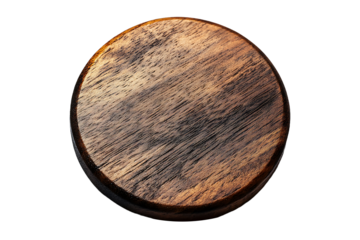 Wooden Discus is on Transparent Background, PNG Image.