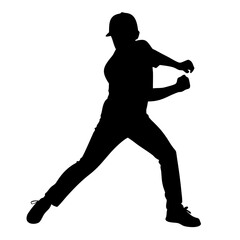 baseball player isolated on transparent background