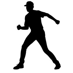 baseball player isolated on transparent background