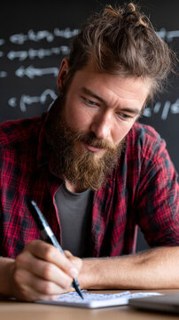 developer writing code in modern workspace, closeup of hand with pen interacting with digital interface, software engineering concept with futuristic coding overlays, tech-focused programming environm