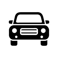 Obraz premium Car icon vector illustration depicts auto transportation vehicle.