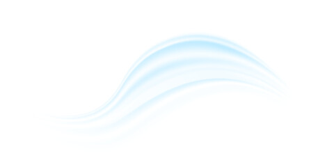 Air flow Isolated PNG and vector isolated. Effect of winter air and wind stream waves effect in blue color.