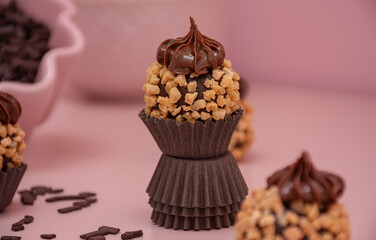 coffee beans and chocolate
