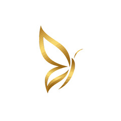Golden Butterfly Logo