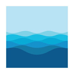 kawaii sea animals in bubbly water