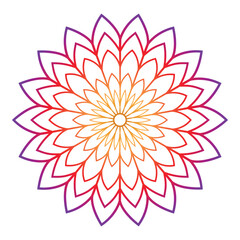 Colorful gradient color mandala design, abstract mandala art mandala gradient color 