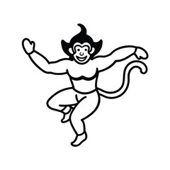 Hanuman in Flight