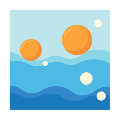 bubbles rising in ocean water