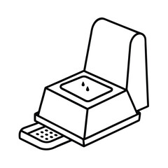 self cleaning litter box with odor control