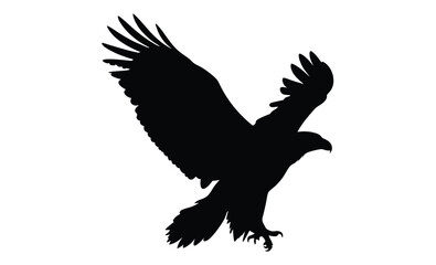  Eagle silhouette, Bald eagle vector, Patriotic bird icon, Eagle line art illustration  
Flying eagle silhouette, Spread wings eagle, Bird of prey vector, Soaring raptor illustration