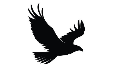  Eagle silhouette, Bald eagle vector, Patriotic bird icon, Eagle line art illustration  
Flying eagle silhouette, Spread wings eagle, Bird of prey vector, Soaring raptor illustration