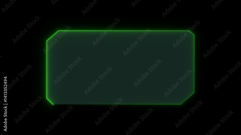 Poster hud, ui, gui futuristic user interface screen animation. high tech screen for video game. sci-fi con